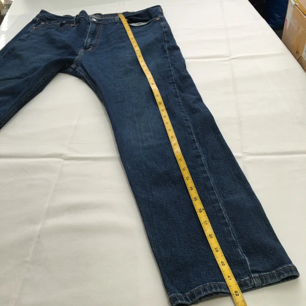 Levi's 505 Regular Fit Jeans Mens 38x30 Blue Straight Leg